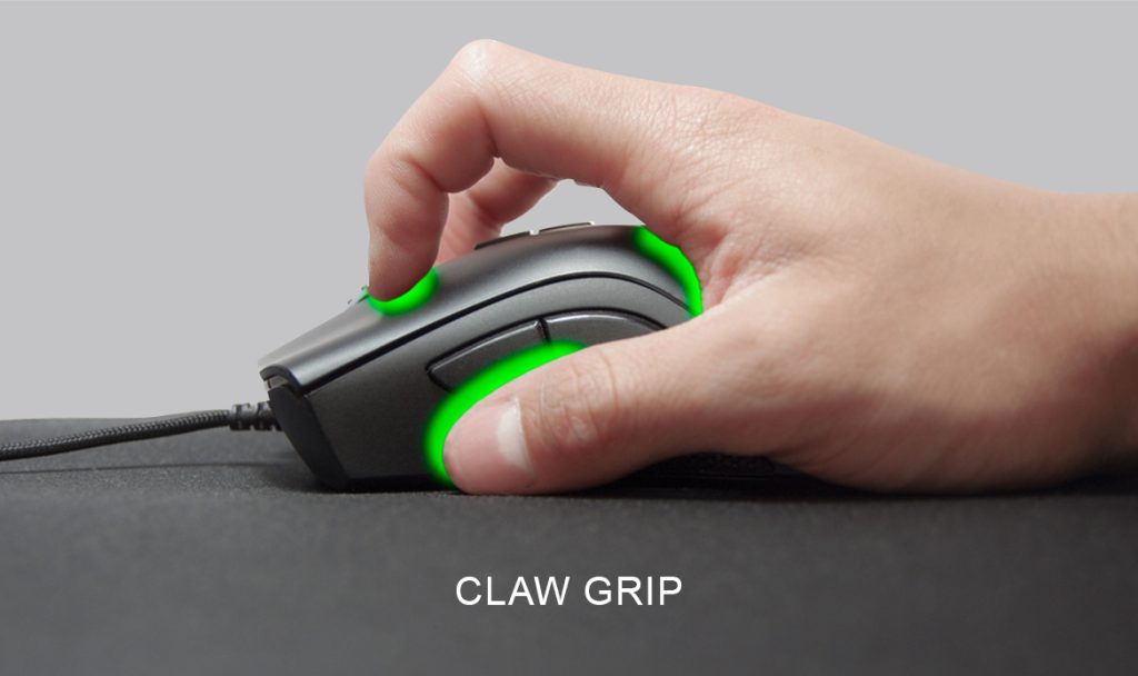 Claw Grip on Mouse