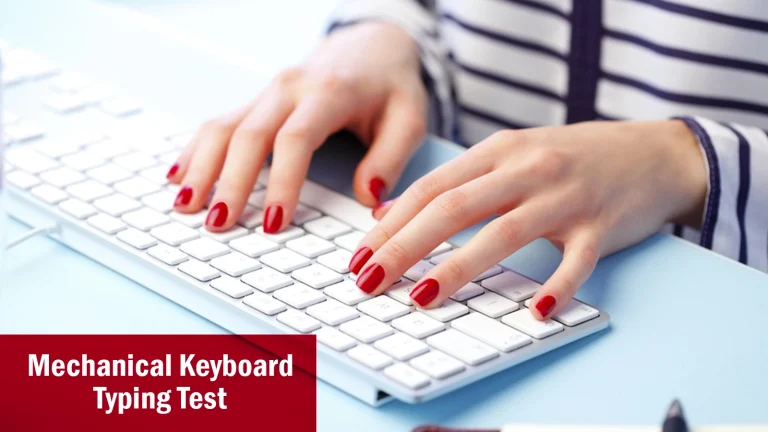 Mechanical Keyboard Typing Test